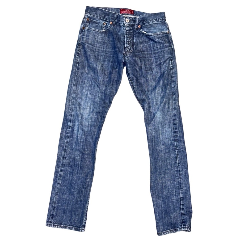 Lucky Brand 121 Heritage Slim Dark Denim Jeans W.29 L30 Button Up greatcondition